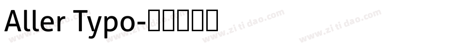 Aller Typo字体转换